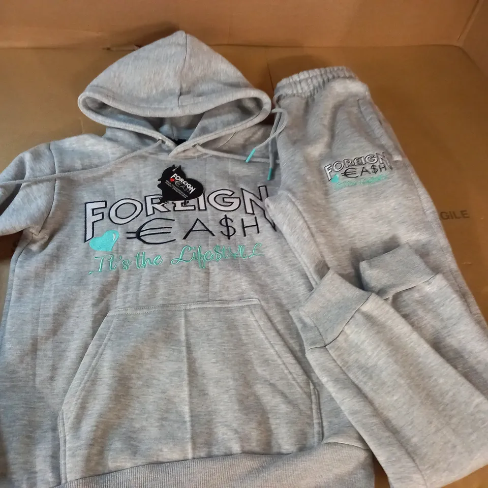 FOREIGN CASH GREY TRACKSUIT - XS