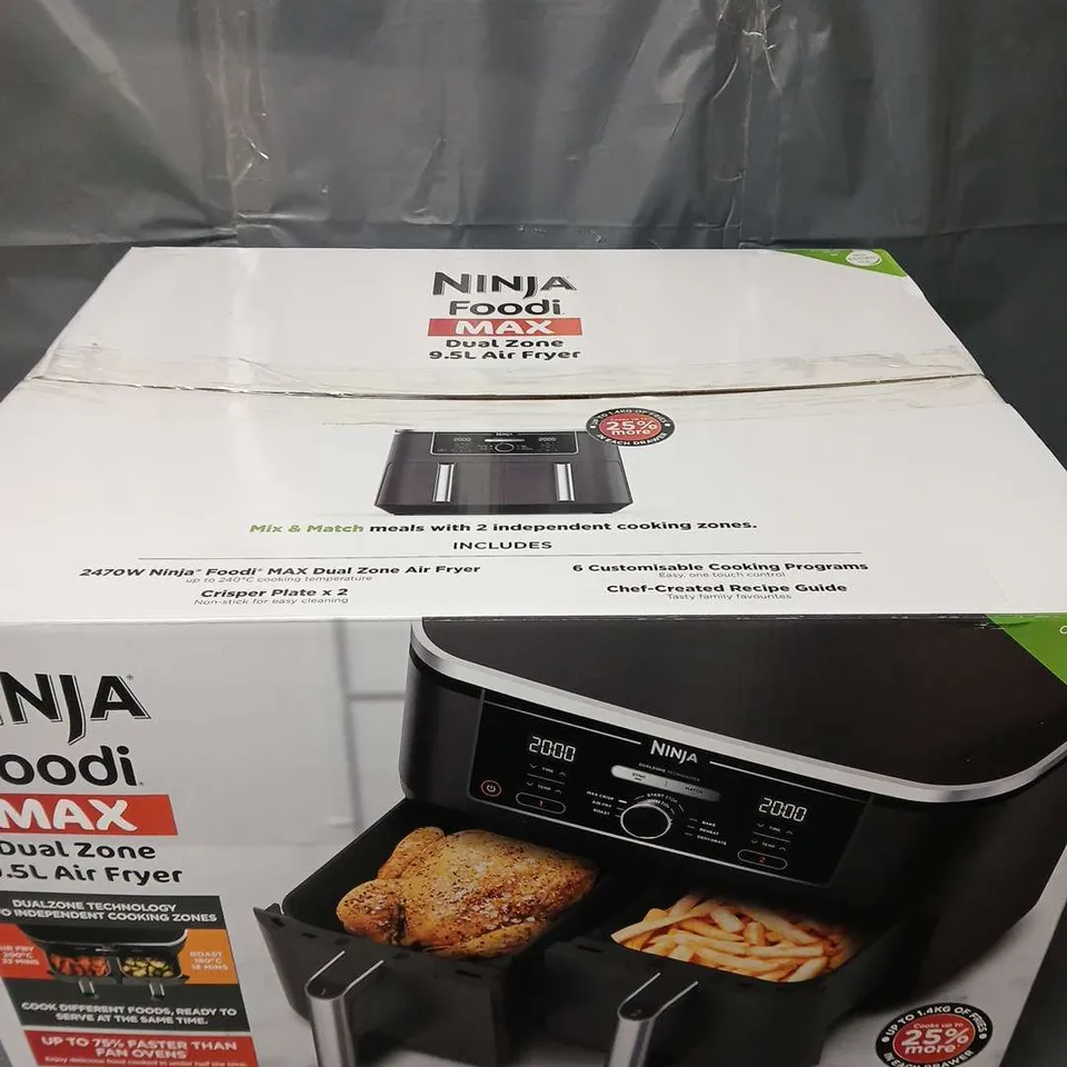 NINJA FOODI MAX DUAL ZONE 9.5L AIR FRYER AF400UK 