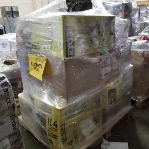 PALLET OF APPROXIMATELY 30 UNPROCESSED RAW RETURN BOSCH, KARCHER, RYOBI GOODS TO INCLUDE;