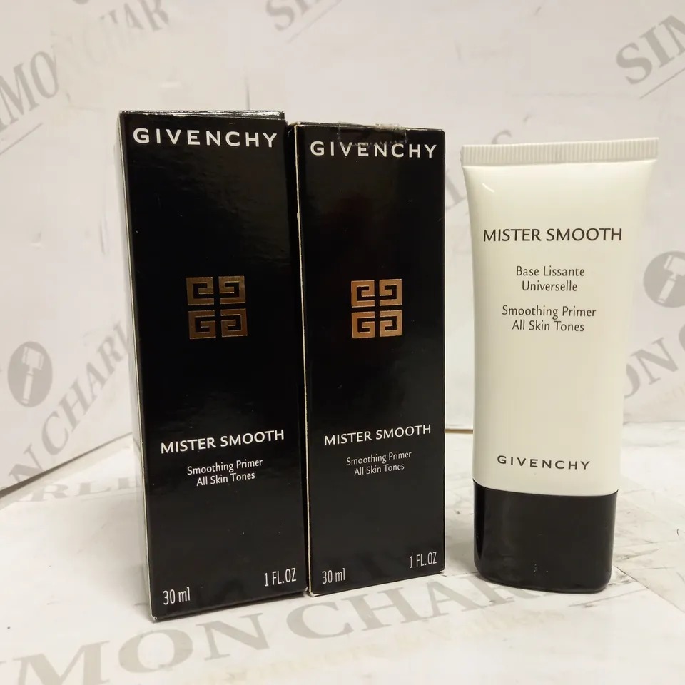 LOT OF 2 GIVENCHY MISTER SMOOTH PRIMER (2 X 30ML)