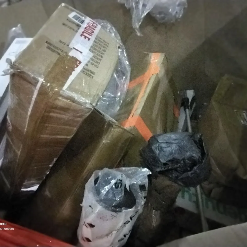 PALLET OF ASSORTED ITEMS INCLUDING TOILET SEAT, A4 PICTURE FRAME, MULTIFUNCTIONAL FOOD PROCESSOR, HOMIDEC DRYING RACK, OFFICE CHAIR MAT, FABRIC WARDROBE 