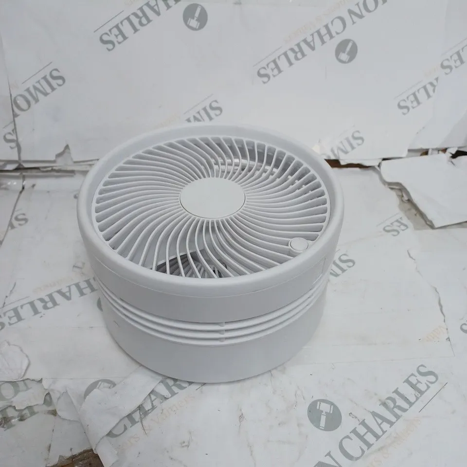 BELL & HOWELL OSCILLATING FOLDING RECHARGEABLE FAN, WHITE