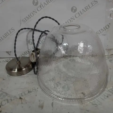 JOHN LEWIS BALDWIN GLASS PENDANT CEILING LIGHT
