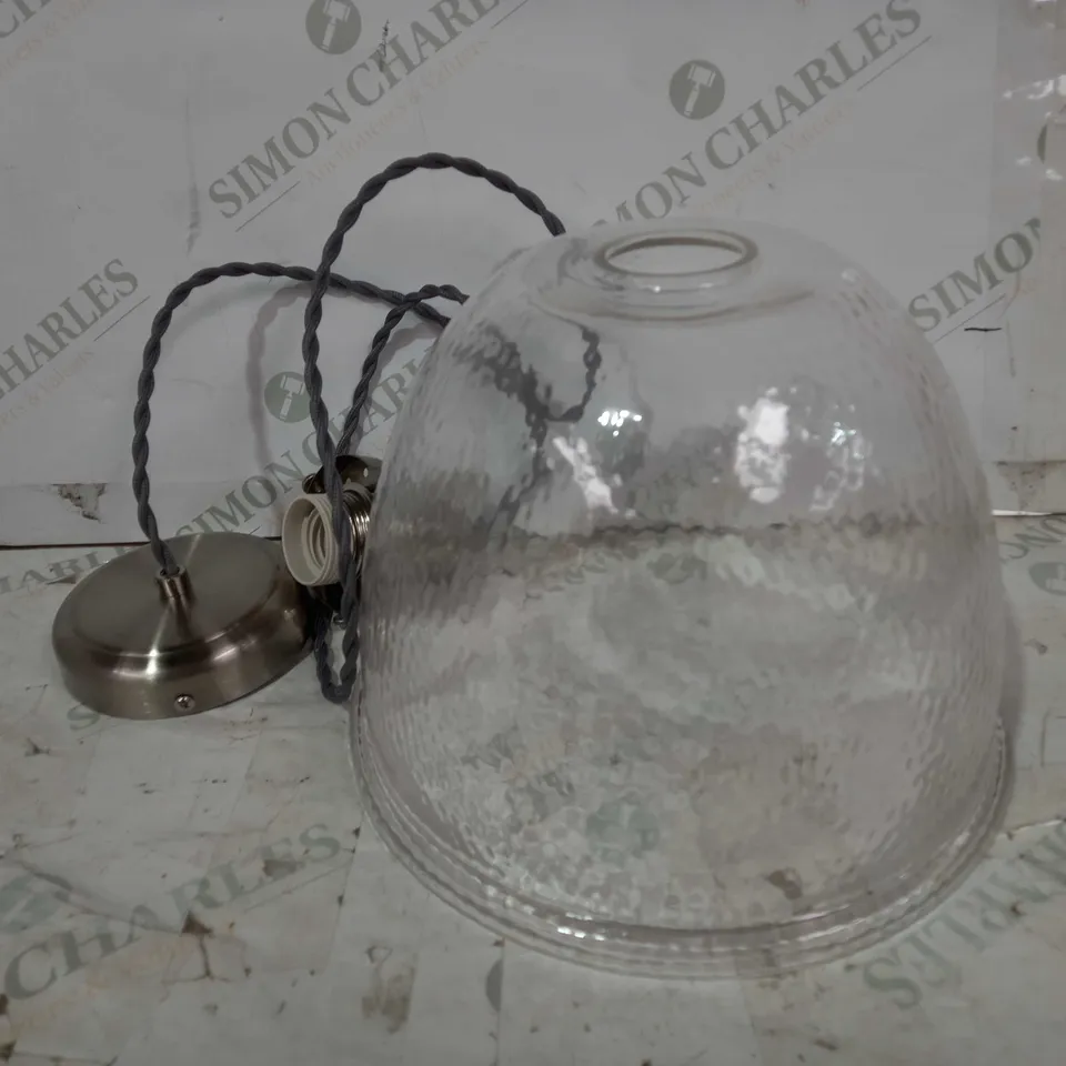 JOHN LEWIS BALDWIN GLASS PENDANT CEILING LIGHT