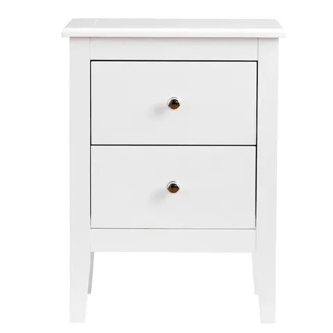 BOXED ALBARADO 2 DRAWER BEDSIDE TABLE (1 BOX)