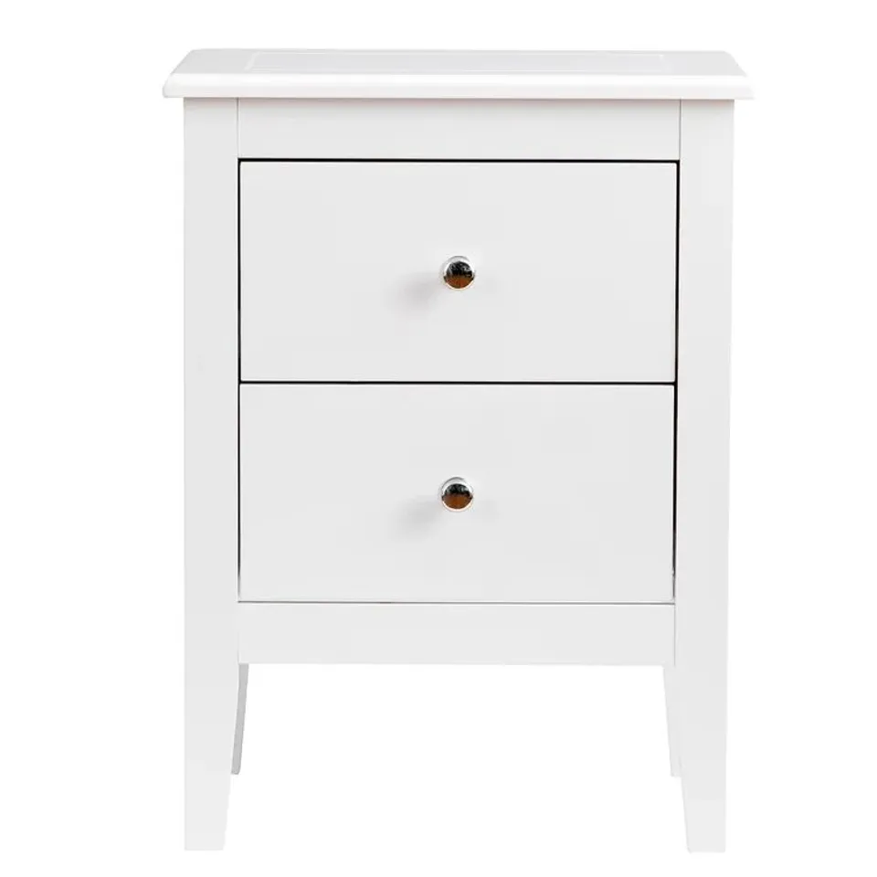 BOXED ALBARADO 2 DRAWER BEDSIDE TABLE (1 BOX)