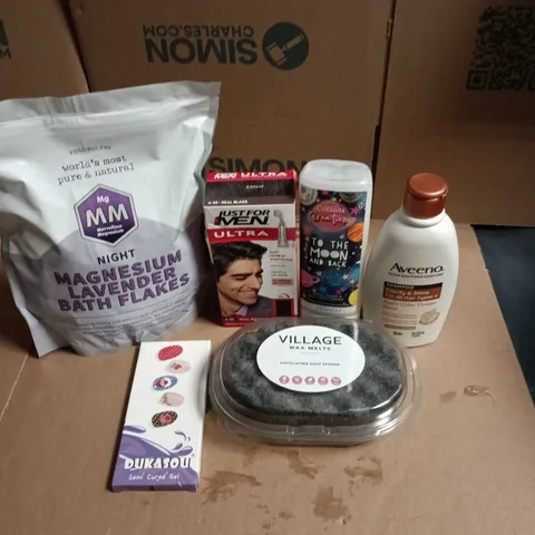 APPROXIMATEY 20 ASSORTED HEALTH AND BEAUTY PRODUCTS TO INCLUDE - AVEENO SHAMPOO - CUSSONS CREATIONS SHOWER CREAM AND MAGNESIUM LAVENDER BATH FLAKES