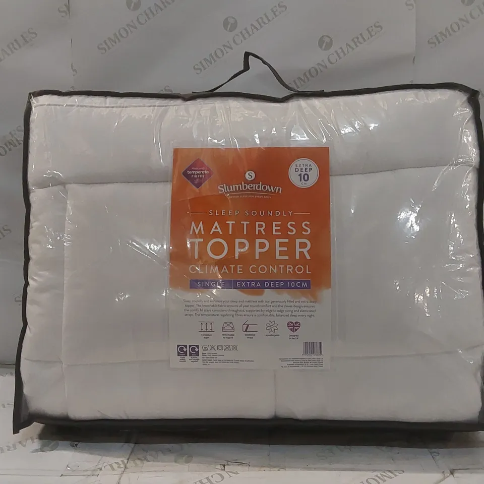 BAGGED SLUMBERDOWN EXTRA DEEP MATTRESS TOPPER - SINGLE