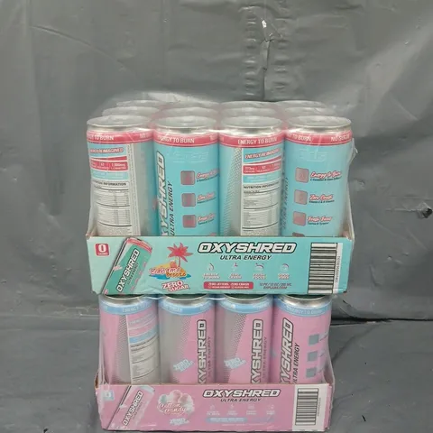 2 PACKS OF OXYSHRED 12 CAN - BAHAMA BREEZE + COTTON CANDY 