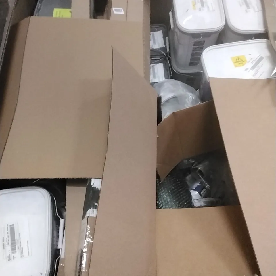 PALLET OF ASSORTED DIY, HOME IMPROVEMENT AND BUILDING PRODUCTS TO INCLUDE; PERMANENT POTHOLE REPAIR, EASY FIX MORTAR, WALL PANELLING ETC