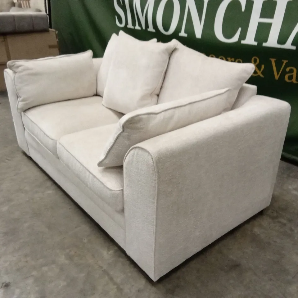 SOHO 2 SEATER FABRIC SCATTER-BACK SOFA - NATURAL