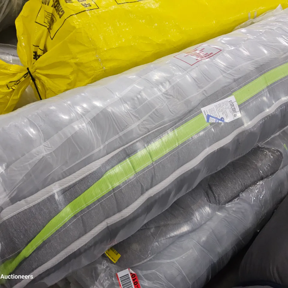 QUALITY BAGGED 4' HYBRID MEMORY FIBRE OPEN COIL MATTRESS 