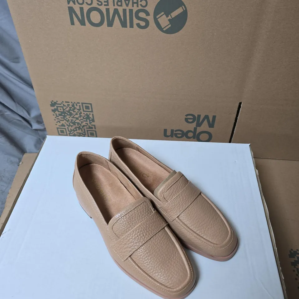VIONIC WOMEN'S LEATHER LOAFERS – TAN UK 3