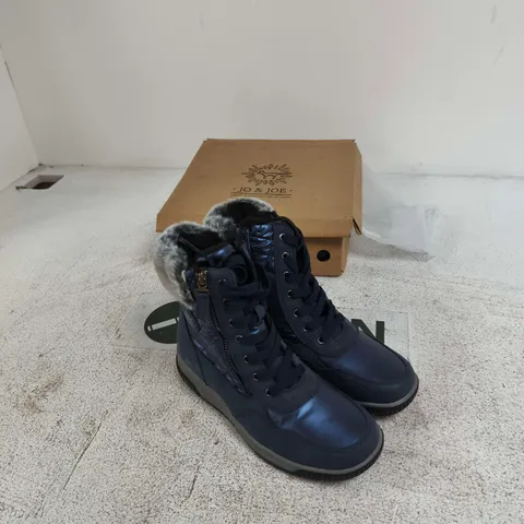 JO & JOE NAVY FUR-LINED BOOTS – STYLE ST MORITZ UK 6