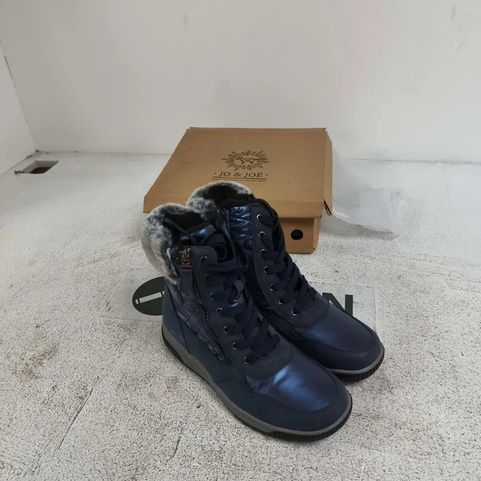JO & JOE NAVY FUR-LINED BOOTS – STYLE ST MORITZ UK 6