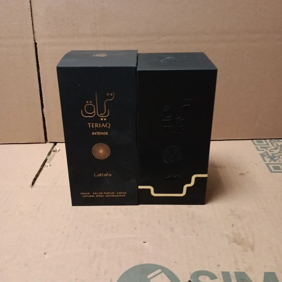BOXED TERIAQ INTENSE LATTAFA EAU DE PARFUM 100ML
