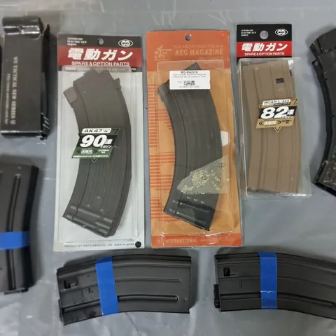 LOT OF 9 ASSORTED AIRSOFT & BB GUN MAGAZINES