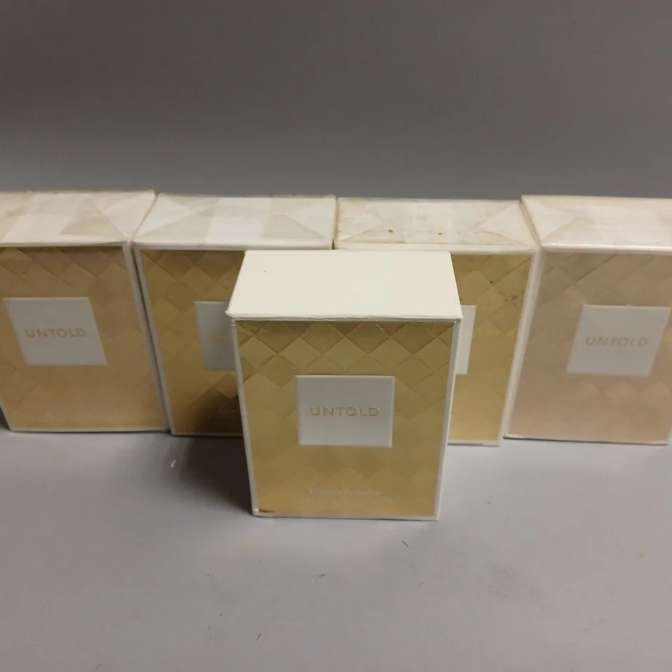 5 BOXED UNTOLD BY ELIZABETH ARDEN EDP SPRAY (50ml)