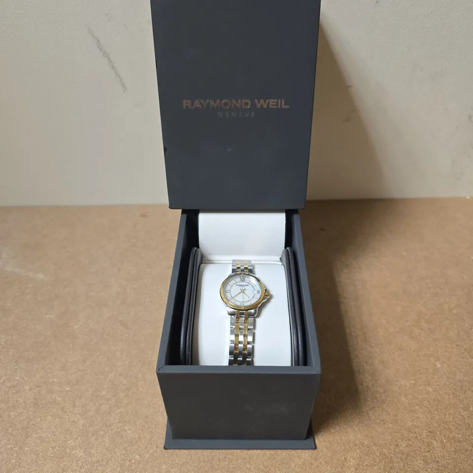 BOXED RAYMOND WEIL TANGO WOMEN'S MOP DIAL SWISS WATCH