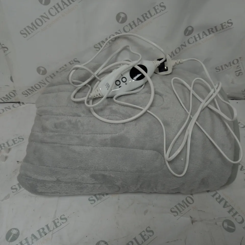 BOXED COZEE HOME HEATED BLANKET - GREY