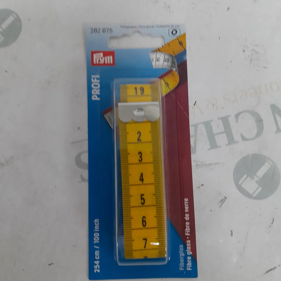 5 X PRYM TAPE MEASURE YELLOW/BLACK 2.54M