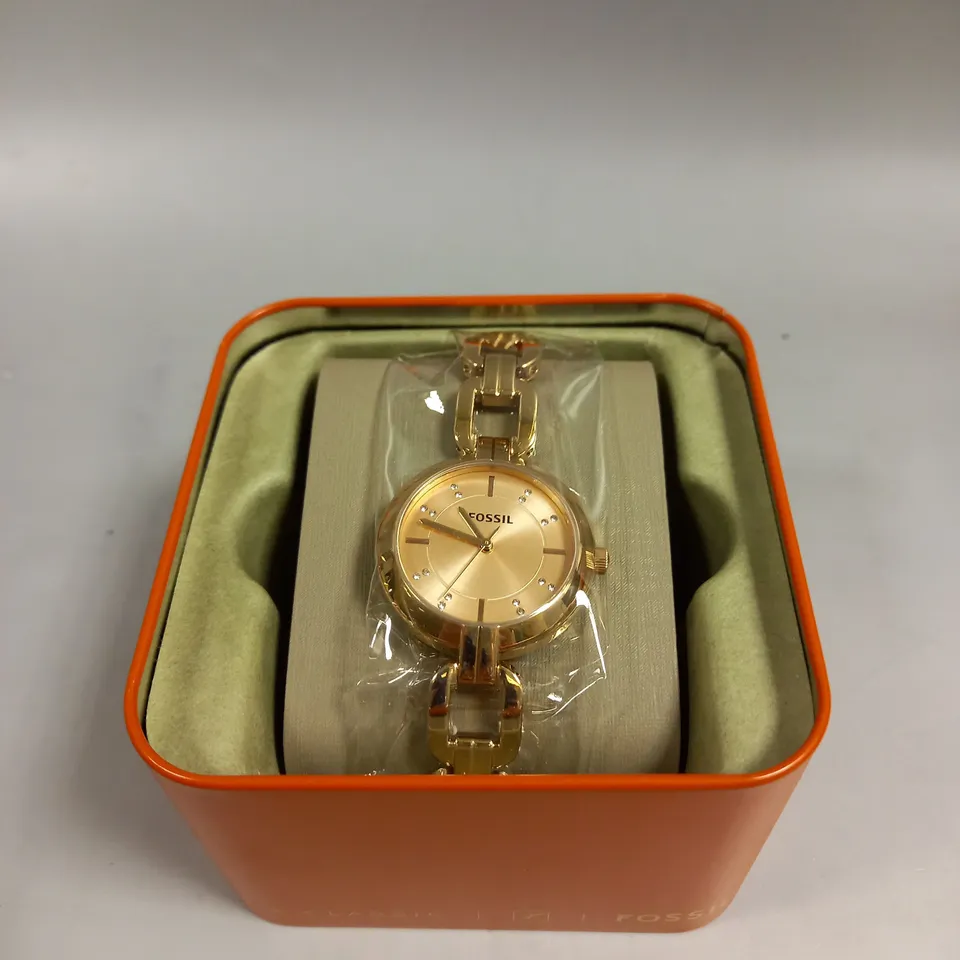 BOXED FOSSIL ROSE GOLD DESIGN WOMENS WATCH 