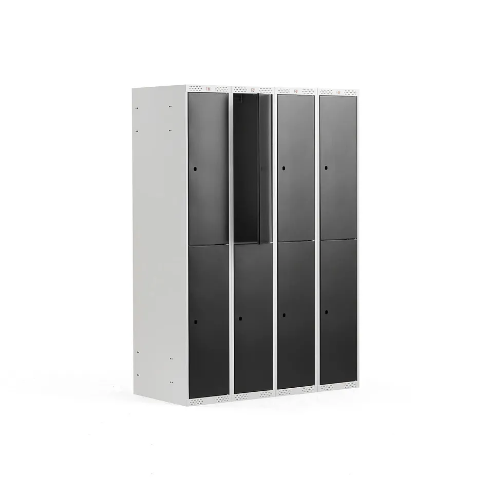 2 DOOR LOCKER CLASSIC 4 MODULES, 1740X1200X550 MM, BLACK