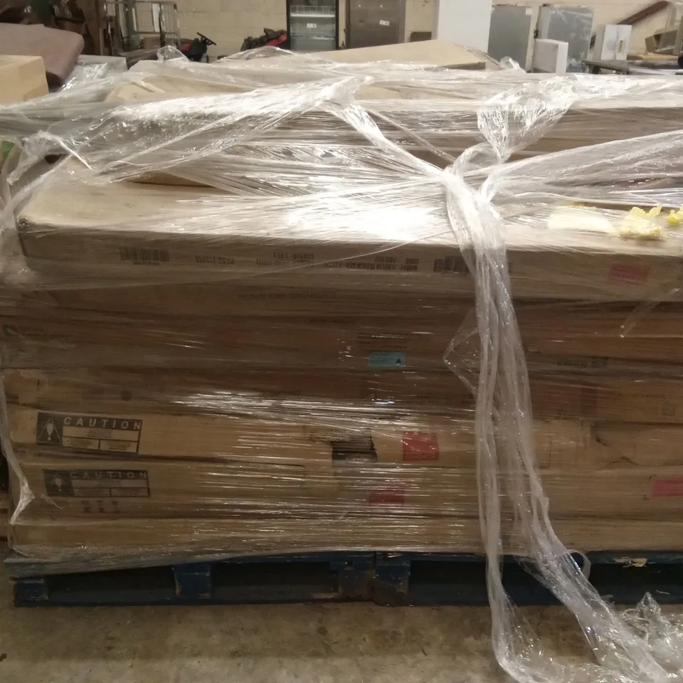 PALLET OF ASSORTED INCOMPLETE DESIGNER BED FRAME PARTS AND PIECES