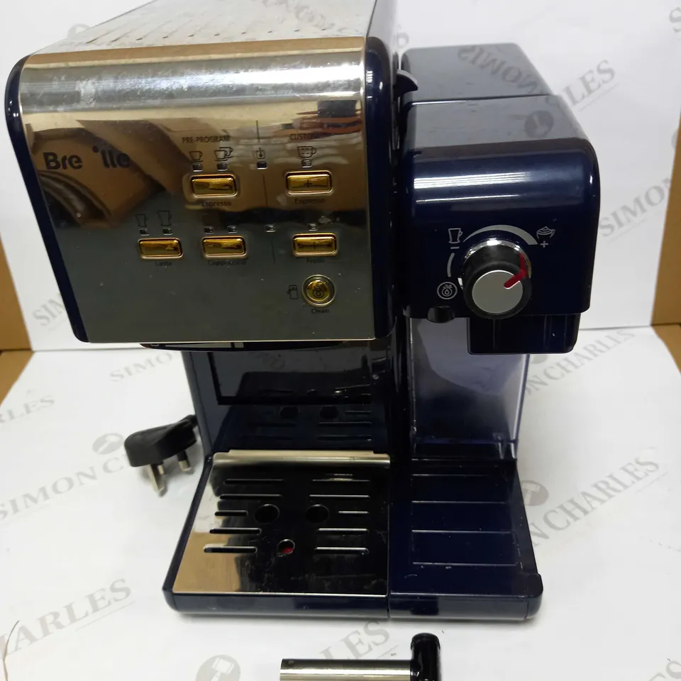 BREVILLE ONE-TOUCH COFFEEHOUSE COFFEE MACHINE - NAVY BLUE