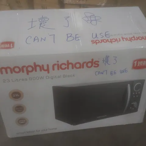 BOXED MORPHY RICHARDS 23L 900W DIGITAL MICROWAVE 