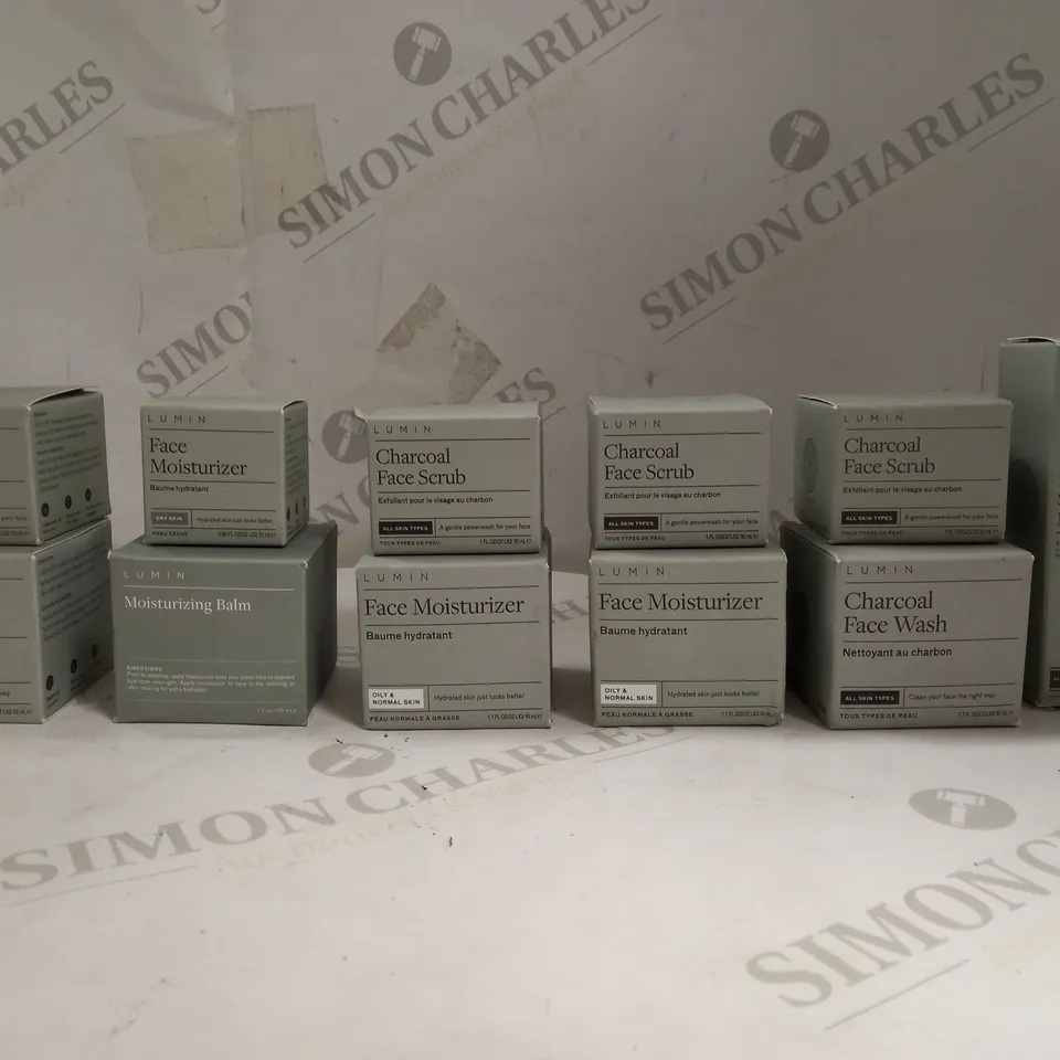 LOT OF APPROXIMATELY 10 LUMIN SKINCARE PRODUCTS 