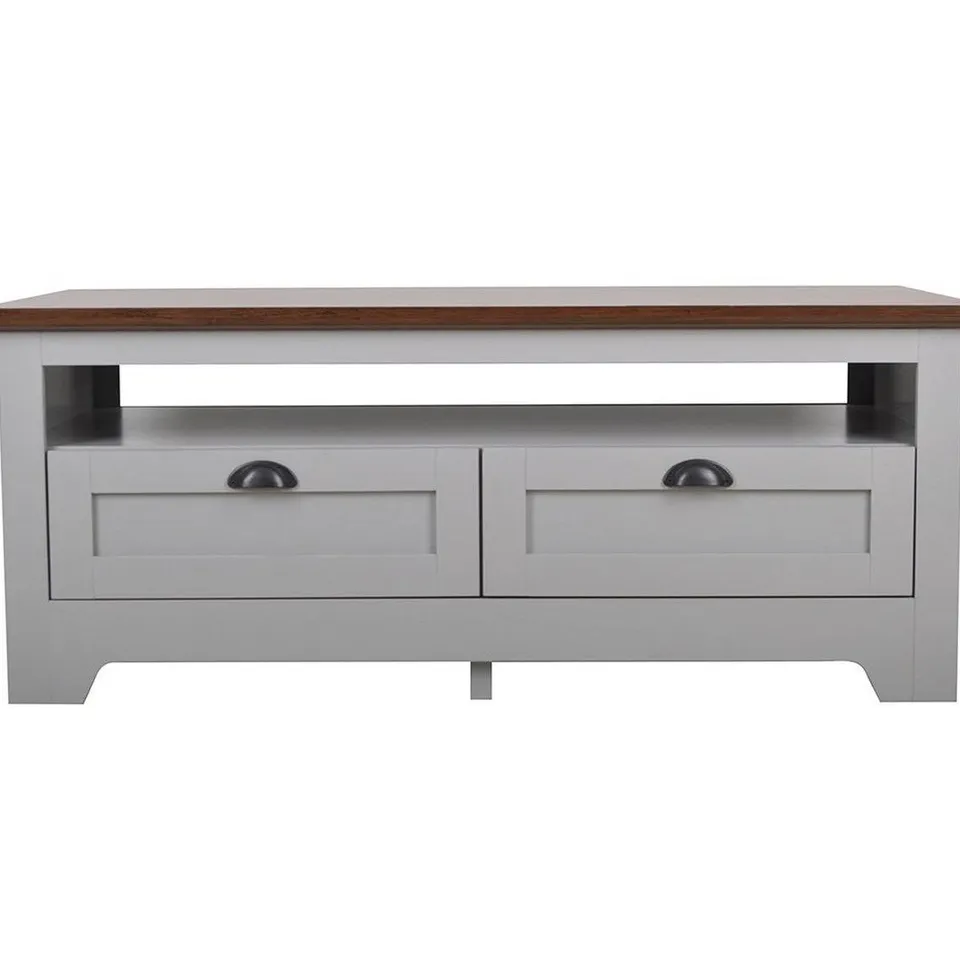 DEVON STORAGE COFFEE TABLE GREY/WALNUT RRP £119