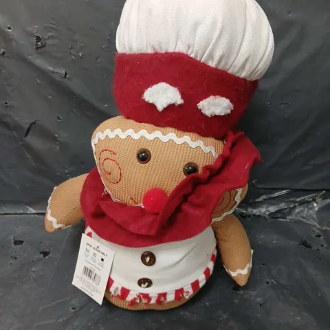 GINGERBREAD CHARACTER DOORSTOP 