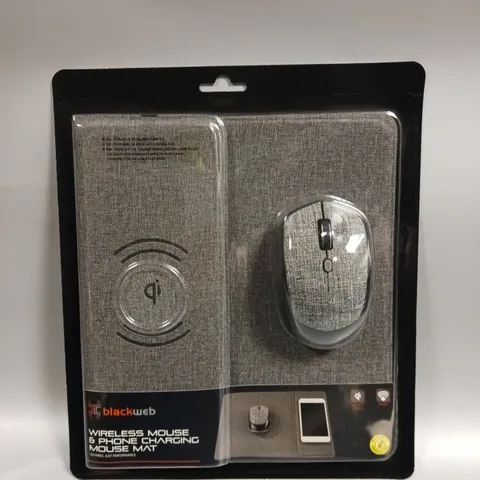 BRAND NEW BOXED SET OF 4 QI WIRELESS CHARGER MOUSEPAD & WIRELESS MOUSE WITH DPI SWITCH