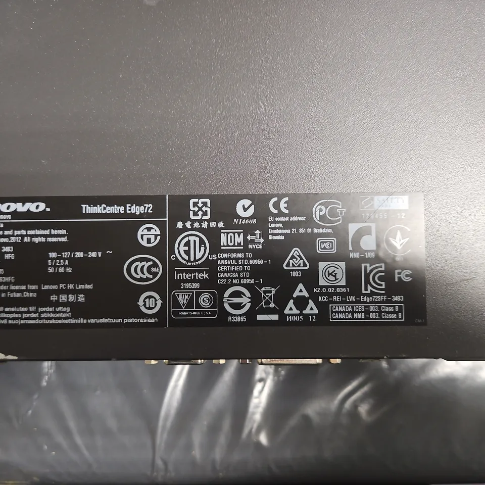 LENOVO THINKCENTRE EDGE72 DESKTOP PC TOWER