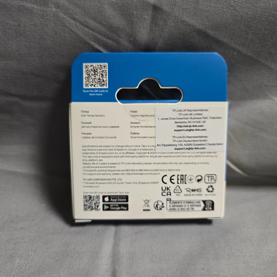 SEALED TP-LINK TAPO SMART CONTACT SENSOR (T110) – BOXED