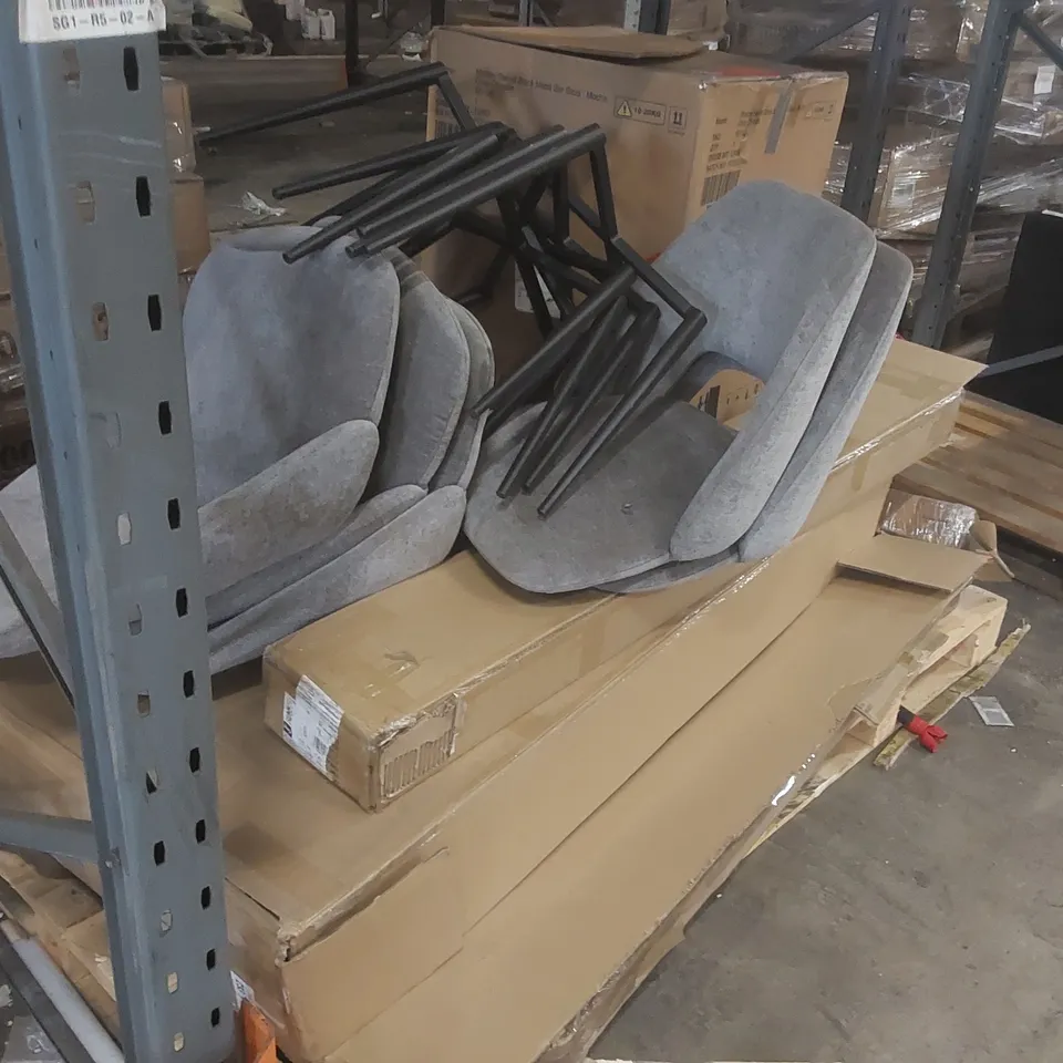 PALLET CONTAINING A LARGE QUANTITY OF ASSORTED FURNITURE PARTS ECT