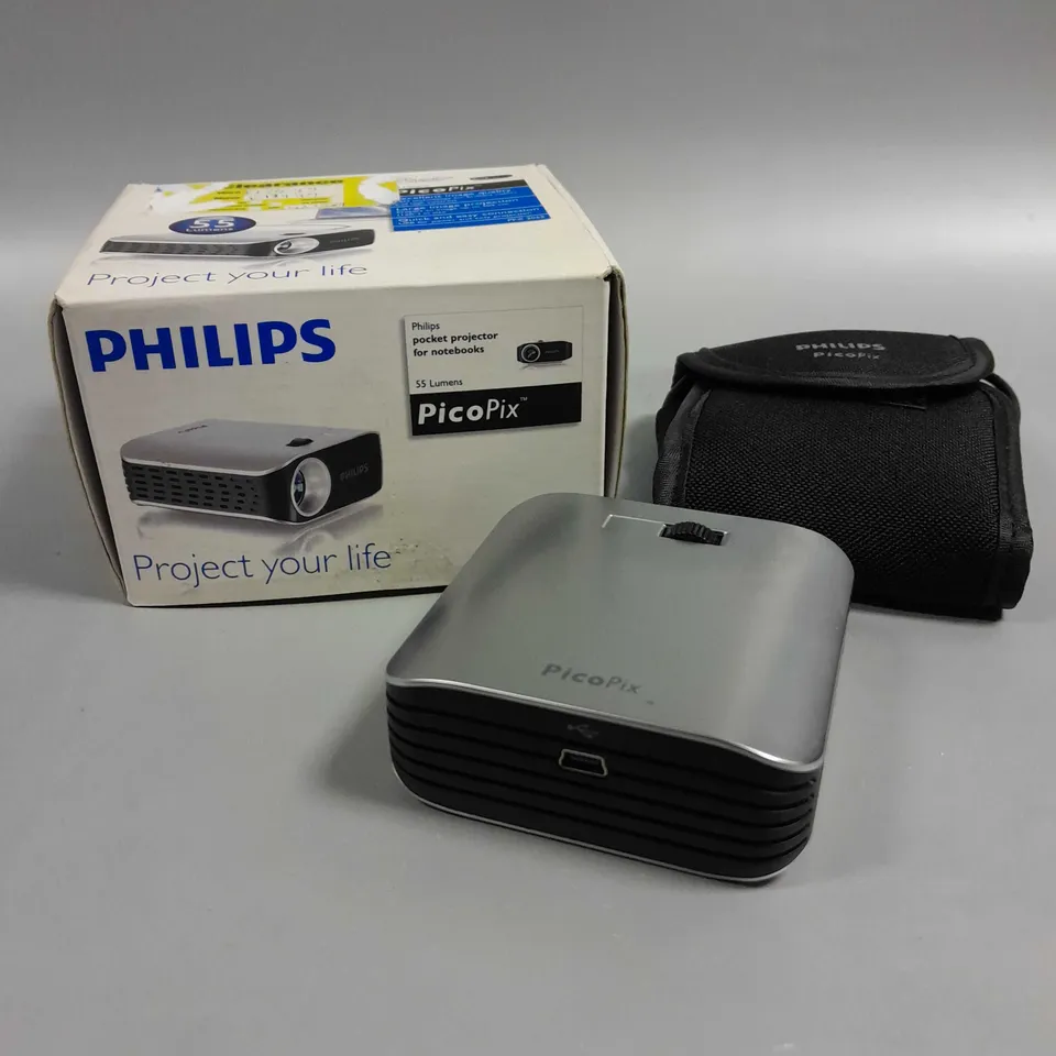 BOXED PHILIPS PICOPIX POCKET PROJECTOR 