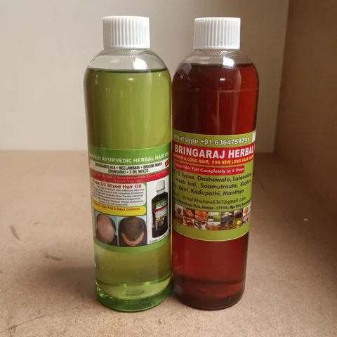 ADIVASI AYURVEDIC HERBAL HAIR OIL – 2 BOTTLES (BRINGARAJ)
