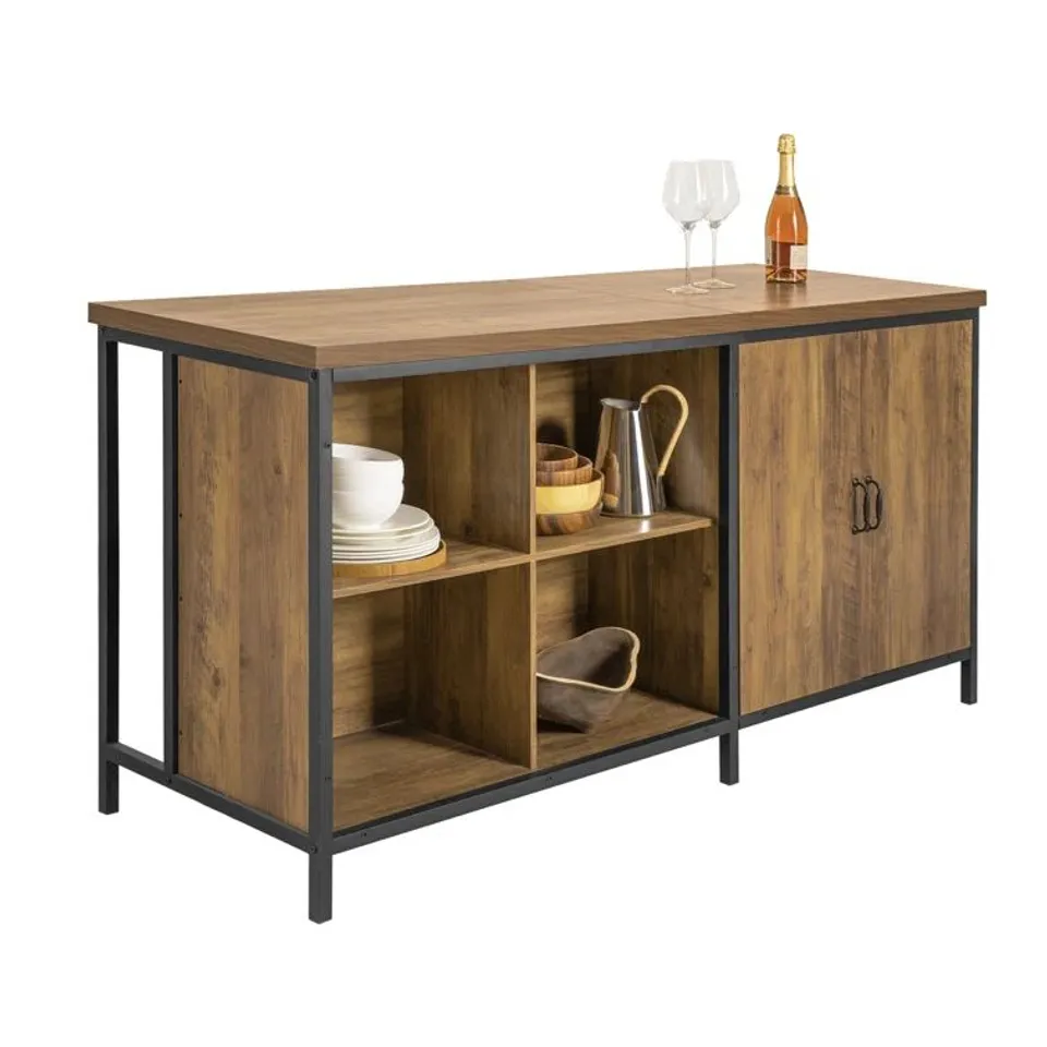 BOXED BAGAN 170CM ISLAND CABINET NATURAL (3 BOXES)