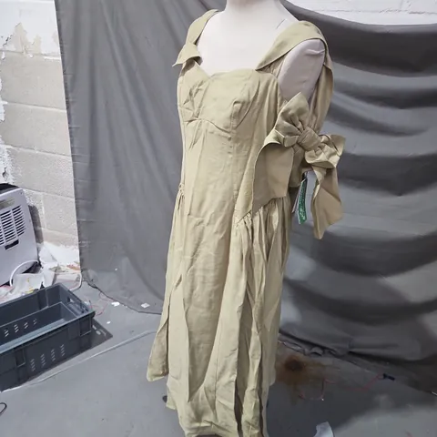CREAM RUE MIDI DRESS – UK 6 (EU 34, USA 2)