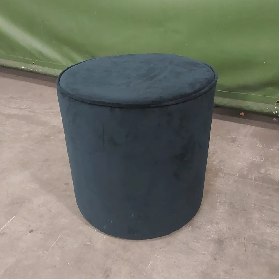 DESIGNER VELVET UPHOLSTERED STOOL