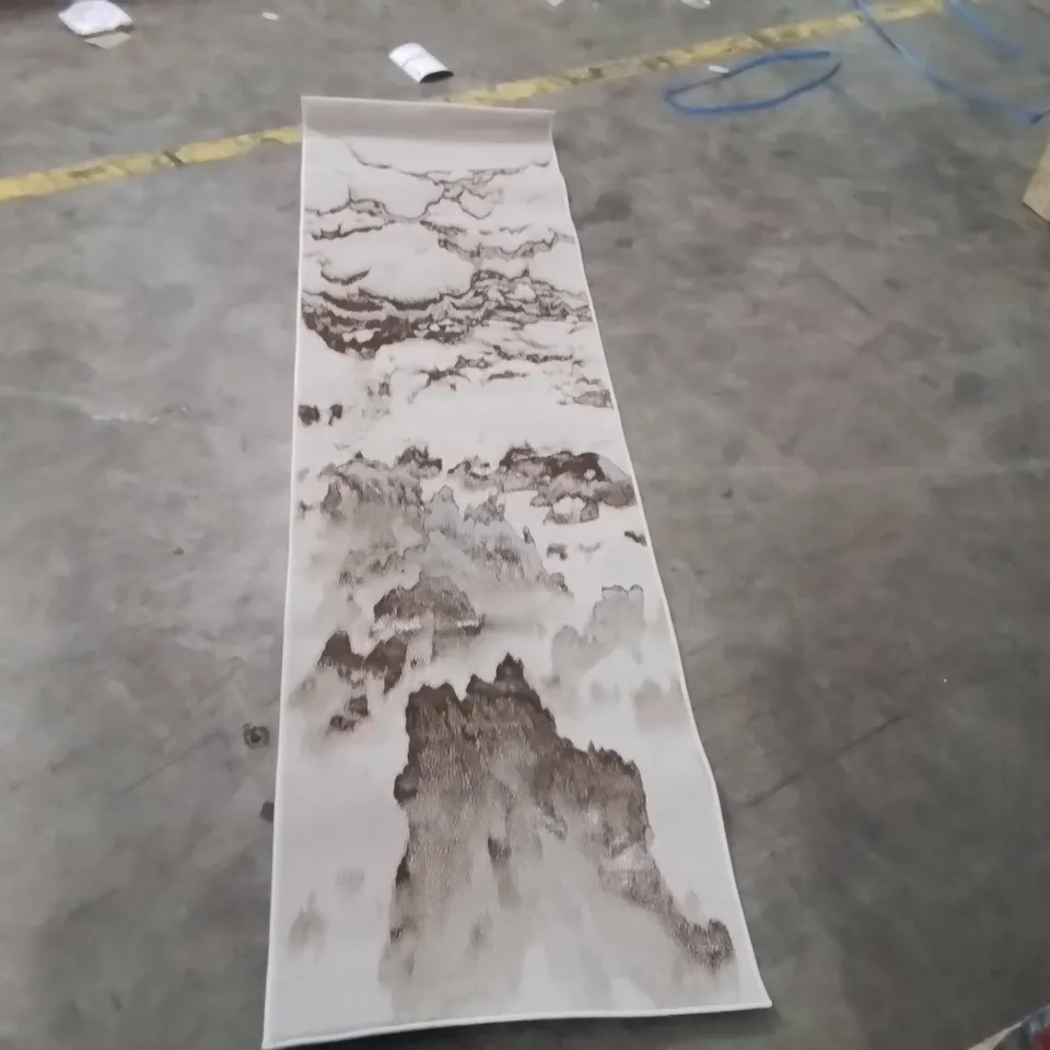 AURORA LINEA METALLIC BEIGE AREA RUG 240X66CM