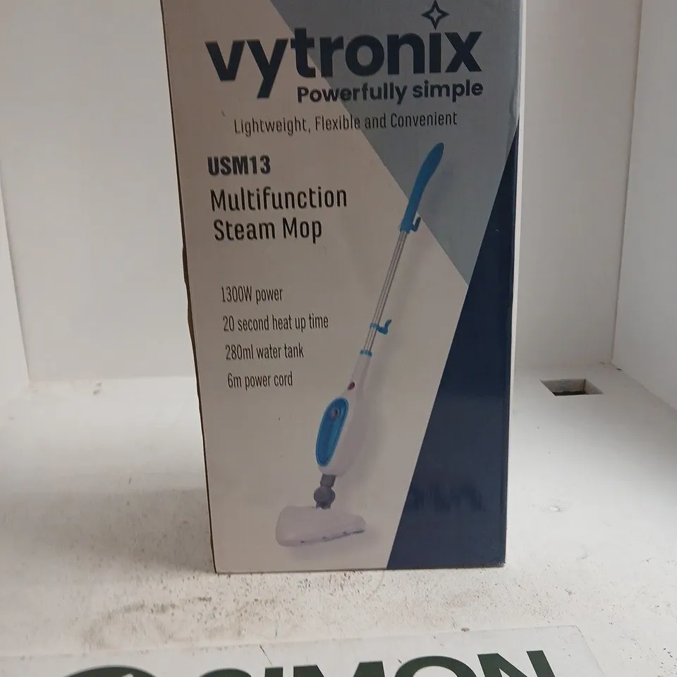 VYTRONIX USM13 MULTIFUNCTION STEAM MOP – BOXED