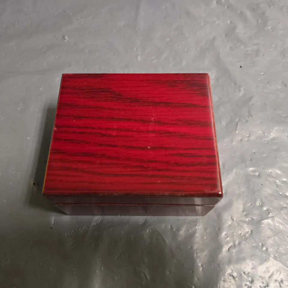 STOCKWELL RECTANGULAR LADIES WATCH WITH RED LEATHER STRAP IN BOX
