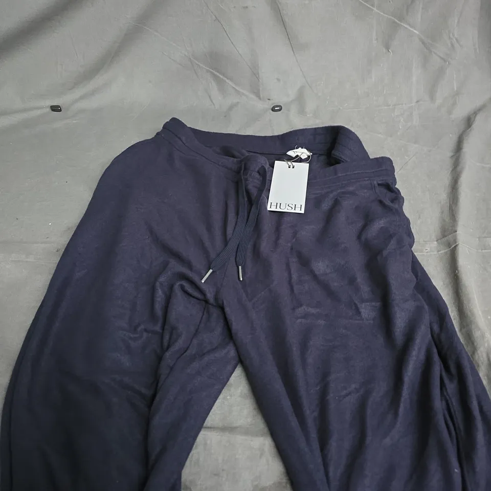 HUSH ELLE SUPERSOFT WIDE LEG JOGGERS – NAVY BLUE – UK XL