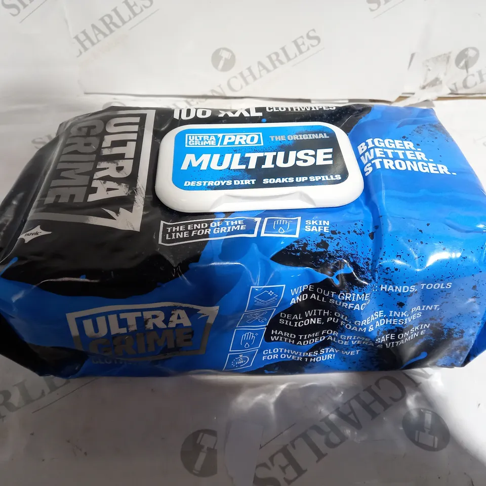 ULTRA GRIME 100 XXL CLOTHWIPES 