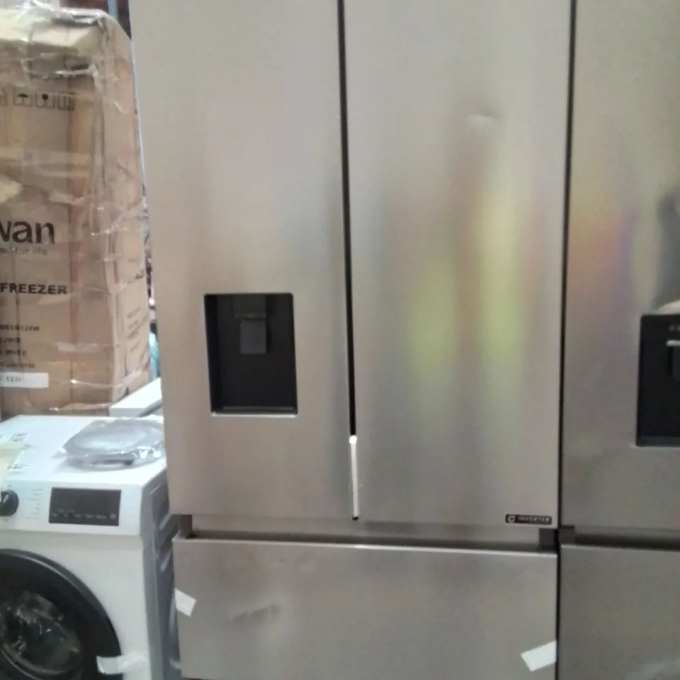 BOXED HISENSE RF632N4WIE AMERICAN FRIDGE FREEZER, STAINLESS STEEL, E RATED
