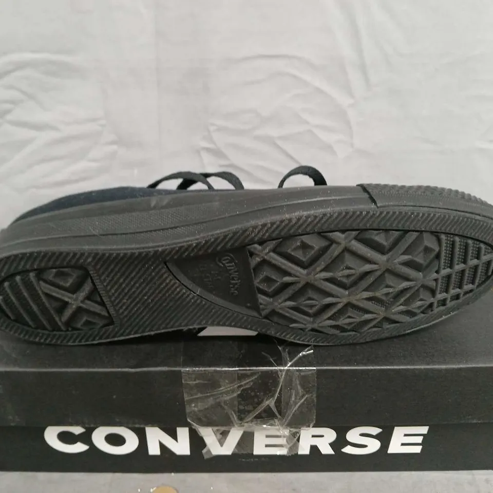 BOXED CONVERSE CHUCK TAYLOR ALL STAR BLACK MONOCHROME SNEAKERS – UK7 (MEN'S)