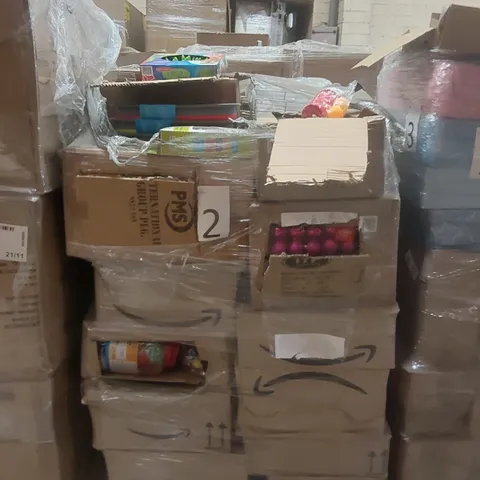 PALLET TO CONTAINING A VERY LARGE QUANTITY OF ASSORTED ITEMS INCLUDING: CRAFT JARS, BAUBLES, BEER PONG SETS, DOG TREAT FEEDERS ECT